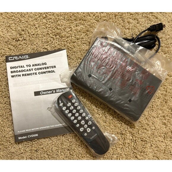 Craig CVD506 Analog to Digital Broadcast Converter Remote Control OPEN BOX - Picture 5 of 11